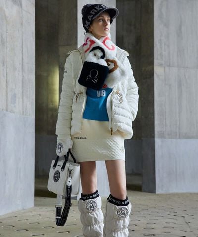 Váy golf Allure Knit Skirt MLW-5C-AE10 (Off White) | MARK & LONA