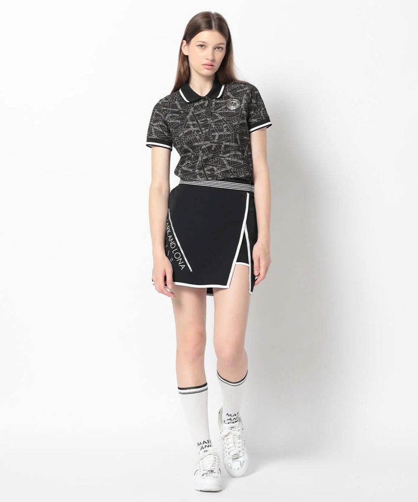 Váy golf Refined Edge Skirt MXW-5C-AE01 (Black) | MARK & LONA