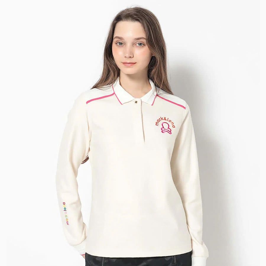 Áo golf tay dài nữ CDMT MCW-5C-AU50 (White) | MARK & LONA