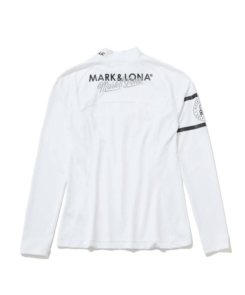 Áo golf nữ tay dài Whip it Active Mock MLW-5C-AU01 (White) | MARK & LO