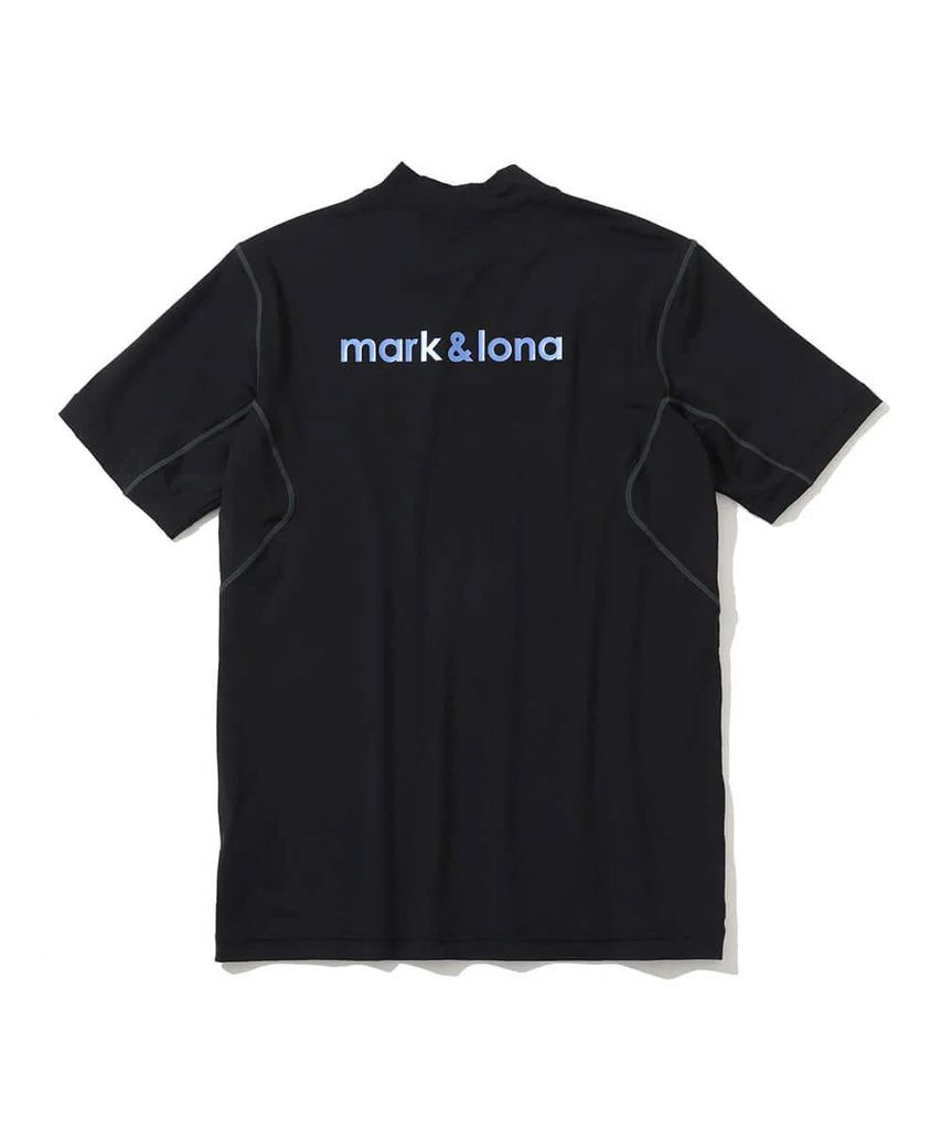 Áo golf nam tay ngắn Fluxx Mock Neck Shirt MLM-5C-AA02 (Black) | MARK