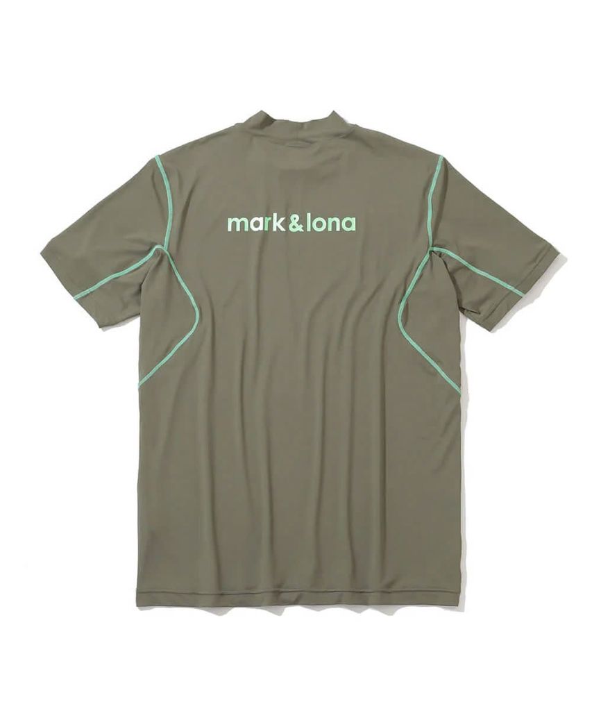 Áo golf nam tay ngắn Fluxx Mock Neck Shirt MLM-5C-AA02 (Khaki) | MARK