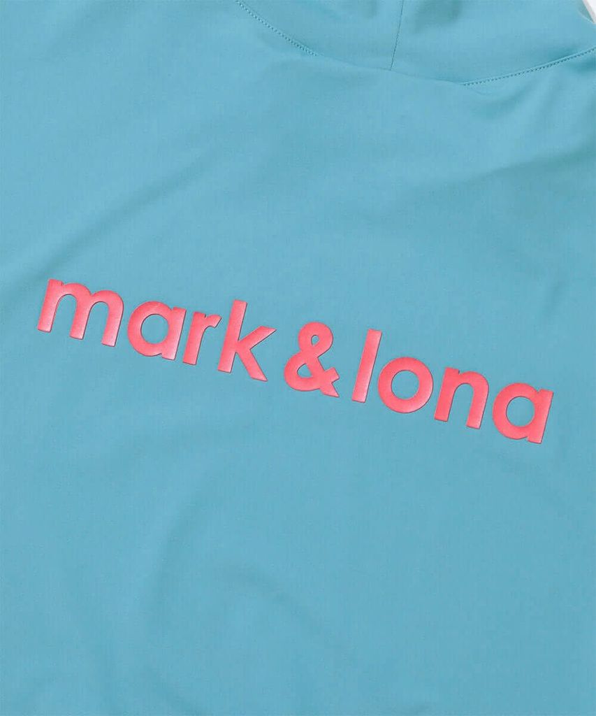 Áo golf nam tay ngắn Fluxx Mock Neck Shirt MLM-5C-AA02 (Blue) | MARK &