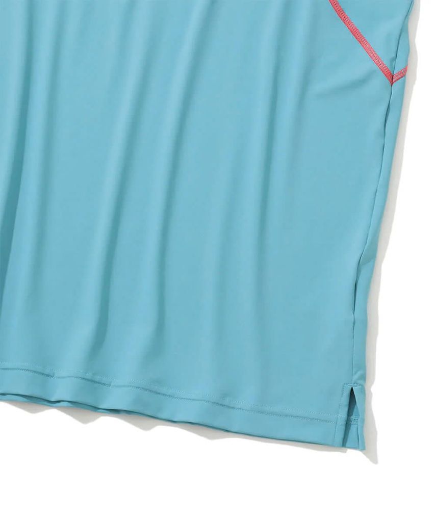 Áo golf nam tay ngắn Fluxx Mock Neck Shirt MLM-5C-AA02 (Blue) | MARK &