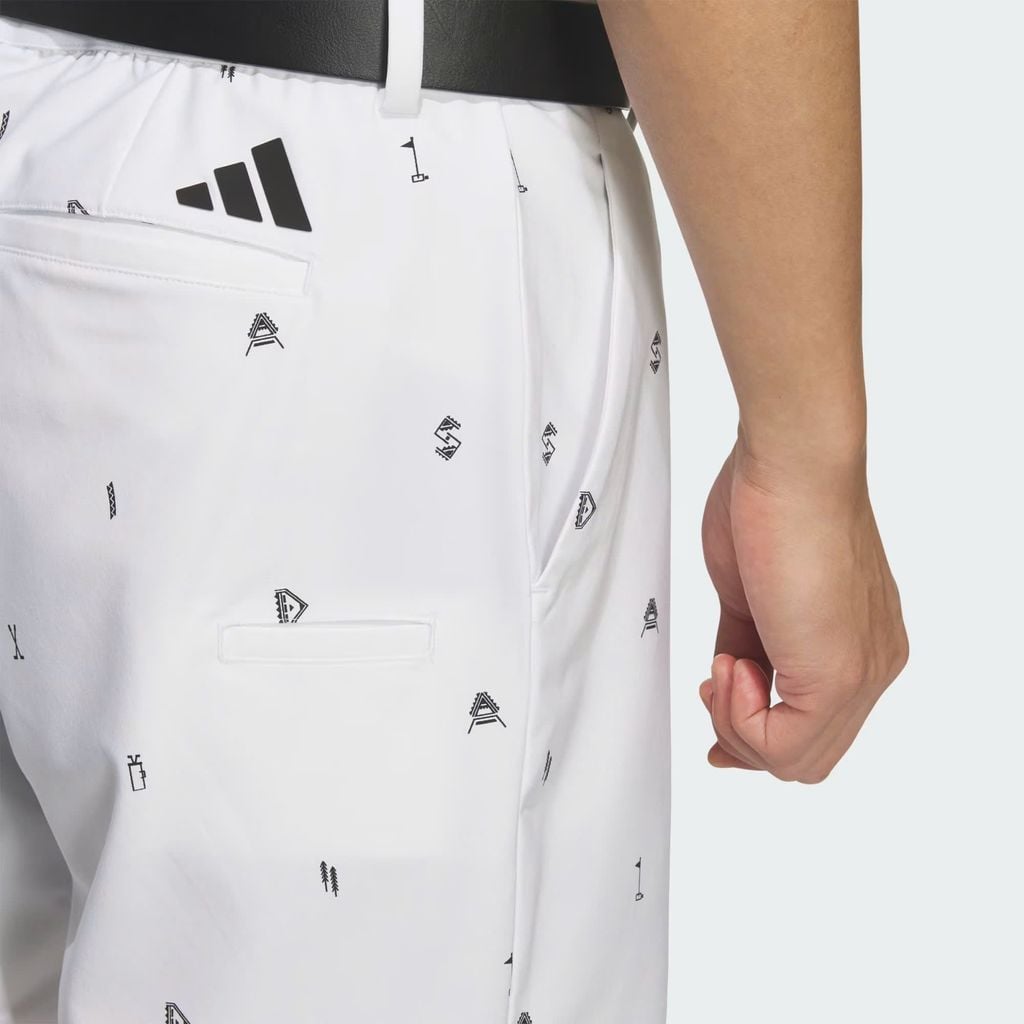 Quần shorts golf nam MONOGRUM WHITE JY8270 | ADIDAS