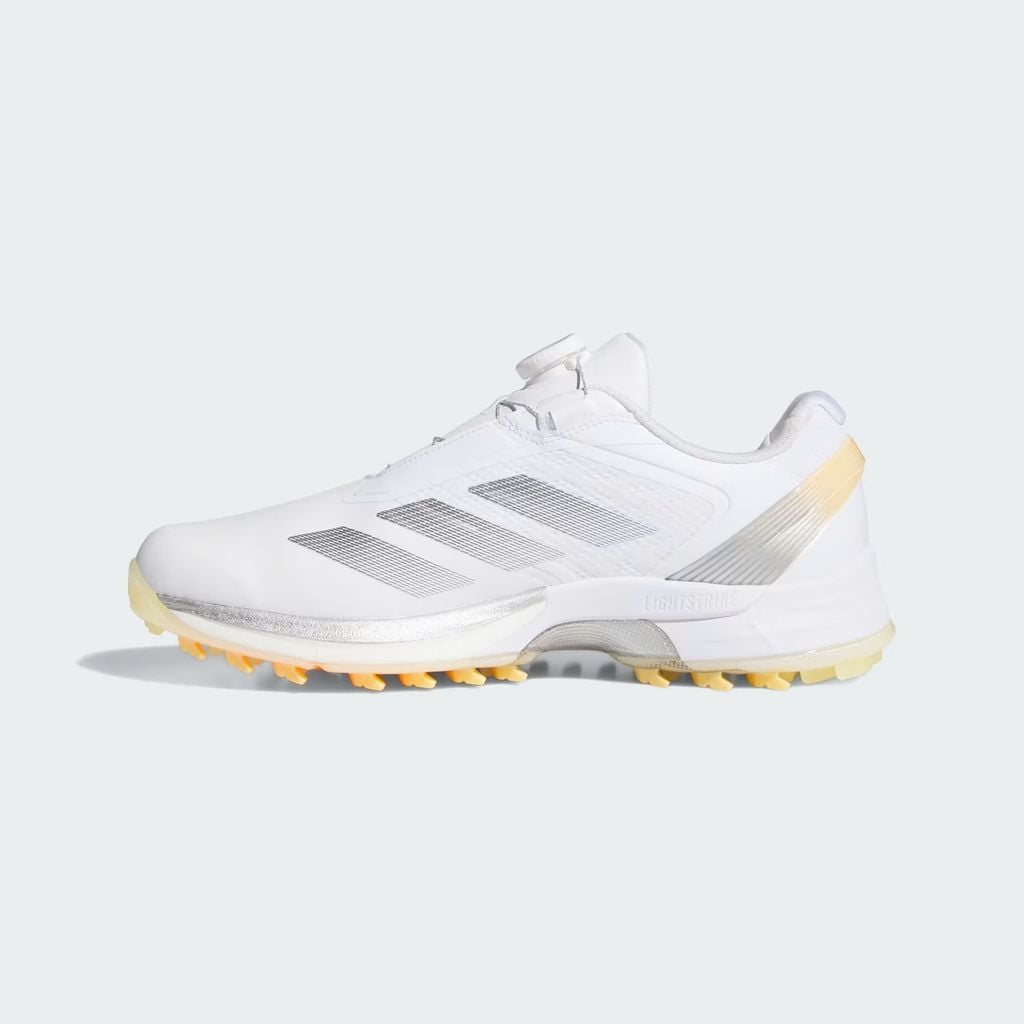 Giày golf nam Adizero ZG Lo BOA Cloud White / Iron Metallic / Ice Tang