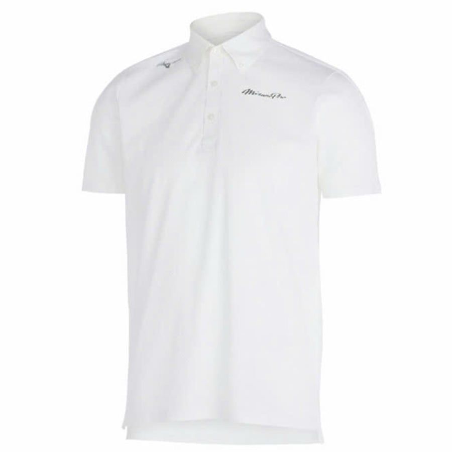 Áo golf nam tay ngắn HALF ZIP SHIRT WHITE E2JAC07201 | Mizuno
