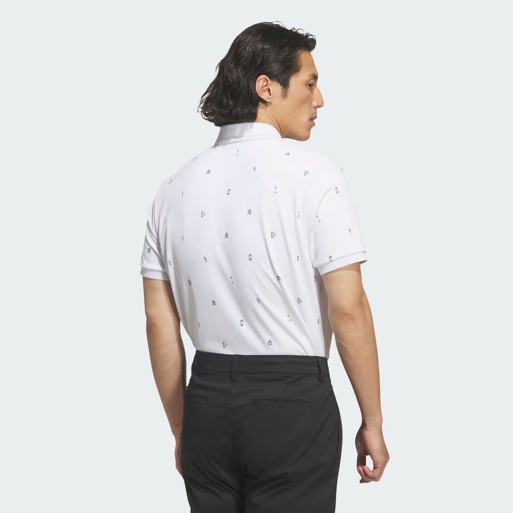 Áo golf nam tay ngắn Monogrum Polo WHITE JY8222 | Adidas