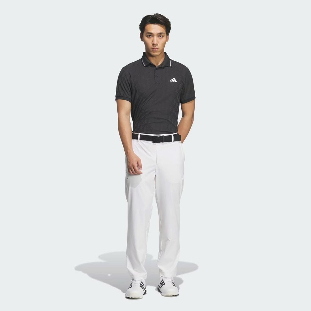 Áo golf nam tay ngắn Jacquard Polo BLACK JY8232 | Adidas