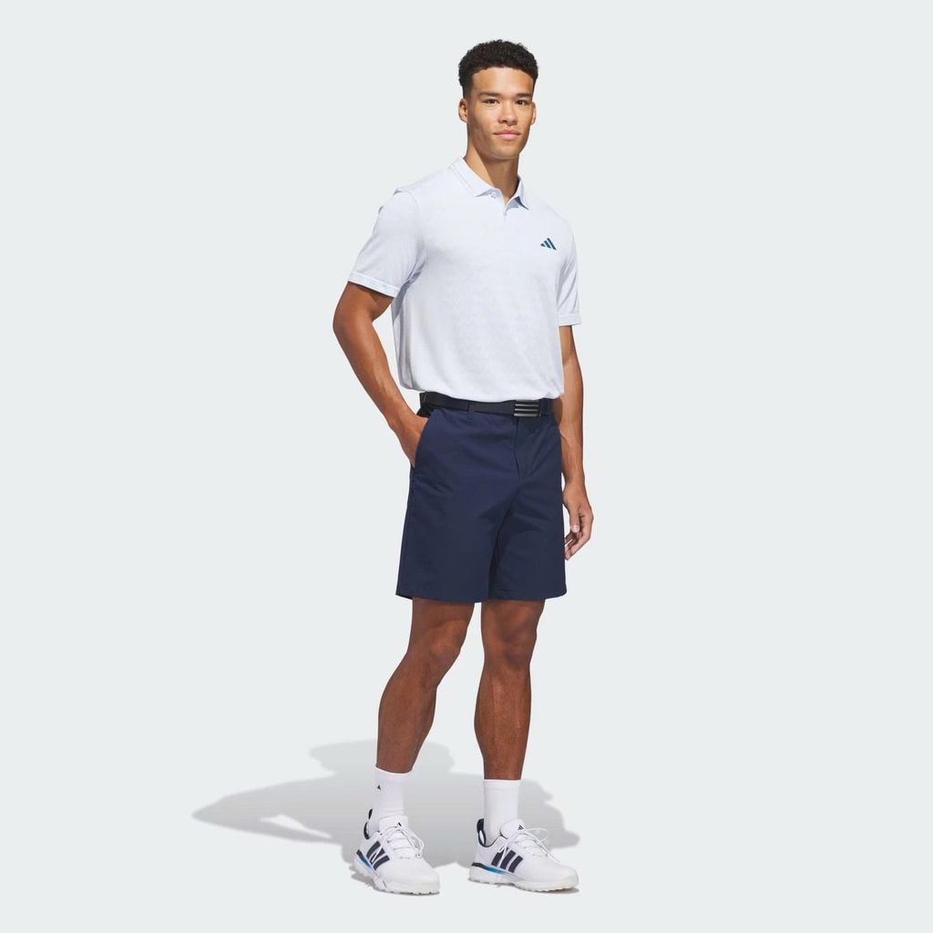 Áo golf nam tay ngắn Tour Smls Polo Crystal Sky / White KG3028 | Adida