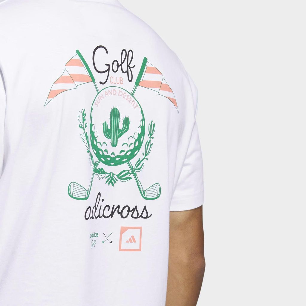 Áo golf nam tay ngắn ADX DSRT TEE WHITE  HS5617 |Adidas