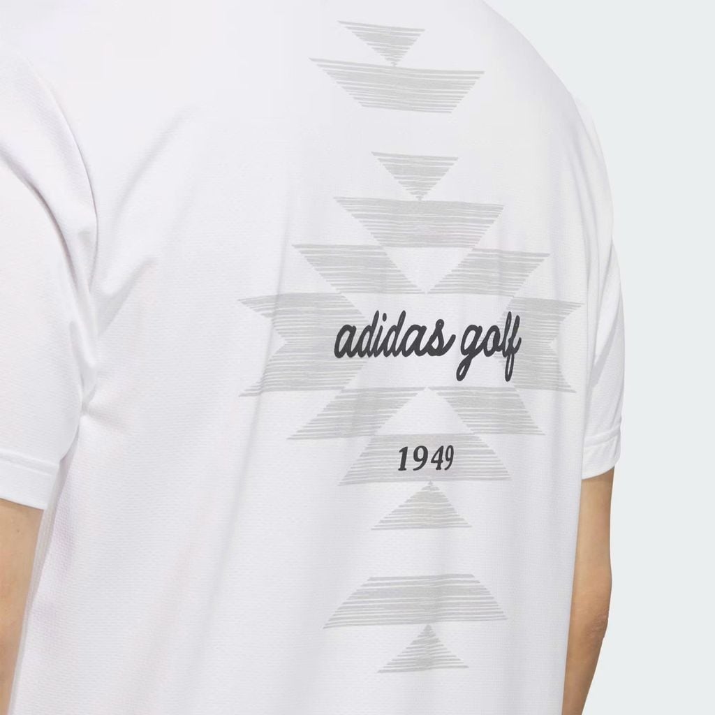 Áo golf nam tay ngắn Back Print Polo White JY8228 | Adidas