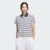 Áo golf nữ tay ngắn CLIMACOOL ALL OVER PRINT SHORT SLEEVE SHIRT White