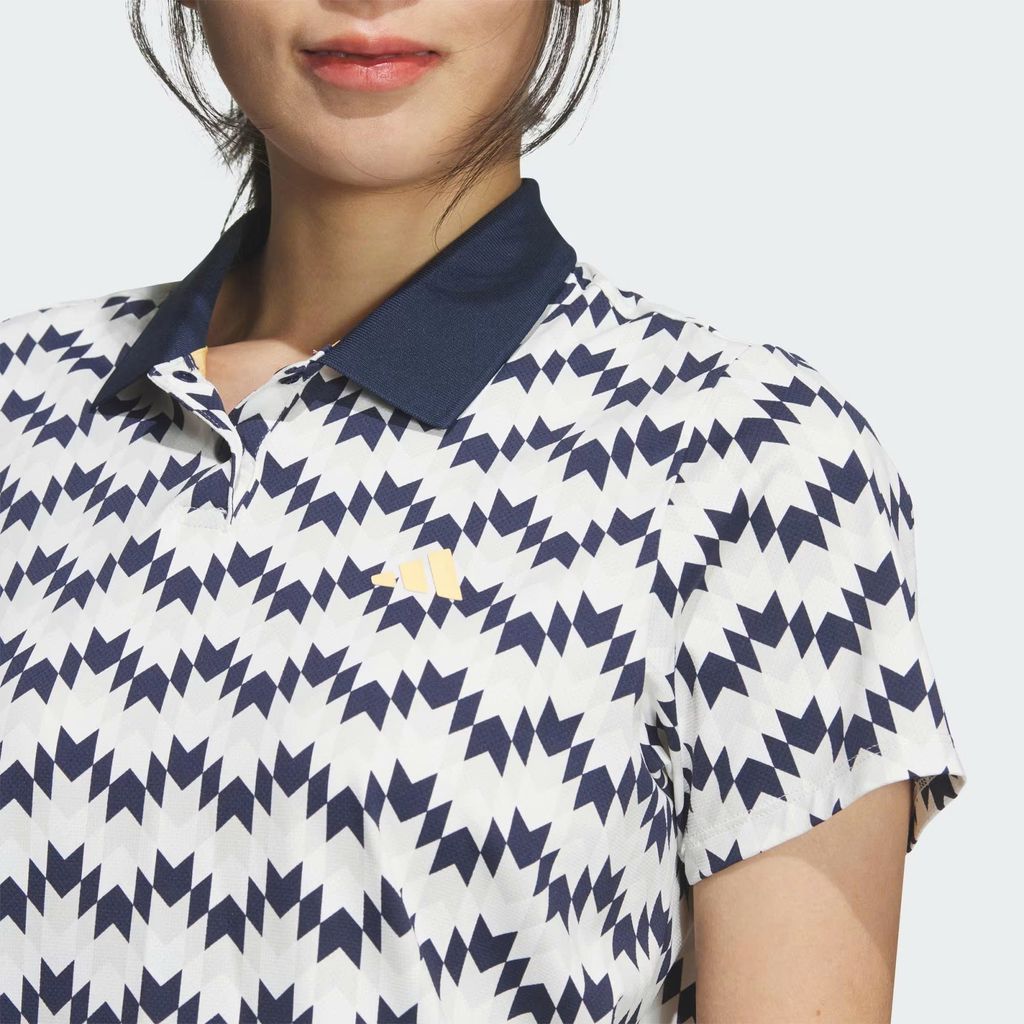 Áo golf nữ tay ngắn CLIMACOOL ALL OVER PRINT SHORT SLEEVE SHIRT White