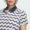 Áo golf nữ tay ngắn CLIMACOOL ALL OVER PRINT SHORT SLEEVE SHIRT White