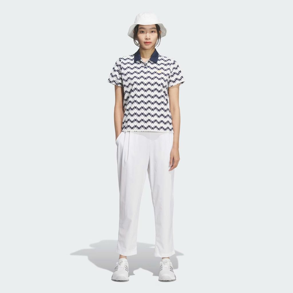 Áo golf nữ tay ngắn CLIMACOOL ALL OVER PRINT SHORT SLEEVE SHIRT White