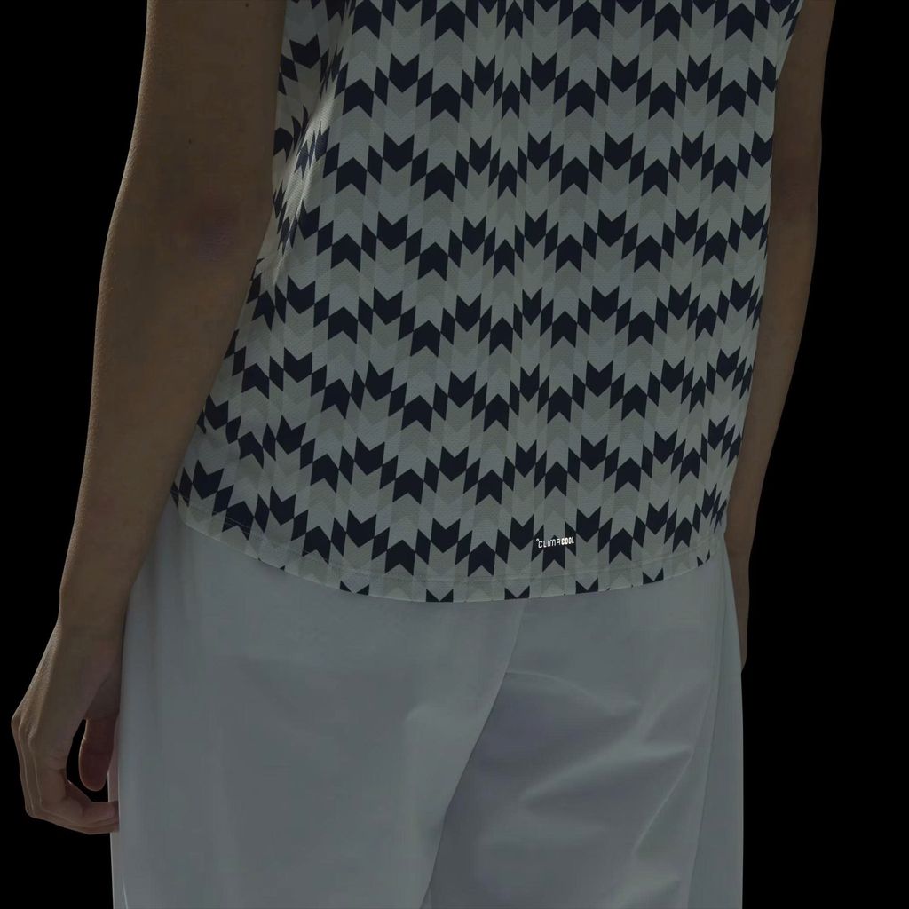 Áo golf nữ tay ngắn CLIMACOOL ALL OVER PRINT SHORT SLEEVE SHIRT White