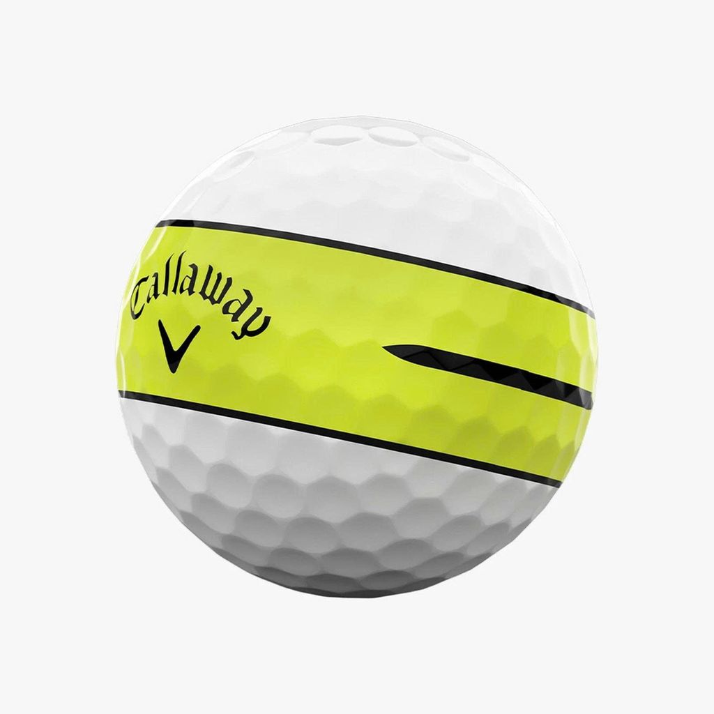 Hộp 12 bóng golf CHROME TOUR 360 YELLOW STRIPE 2026 | Callaway