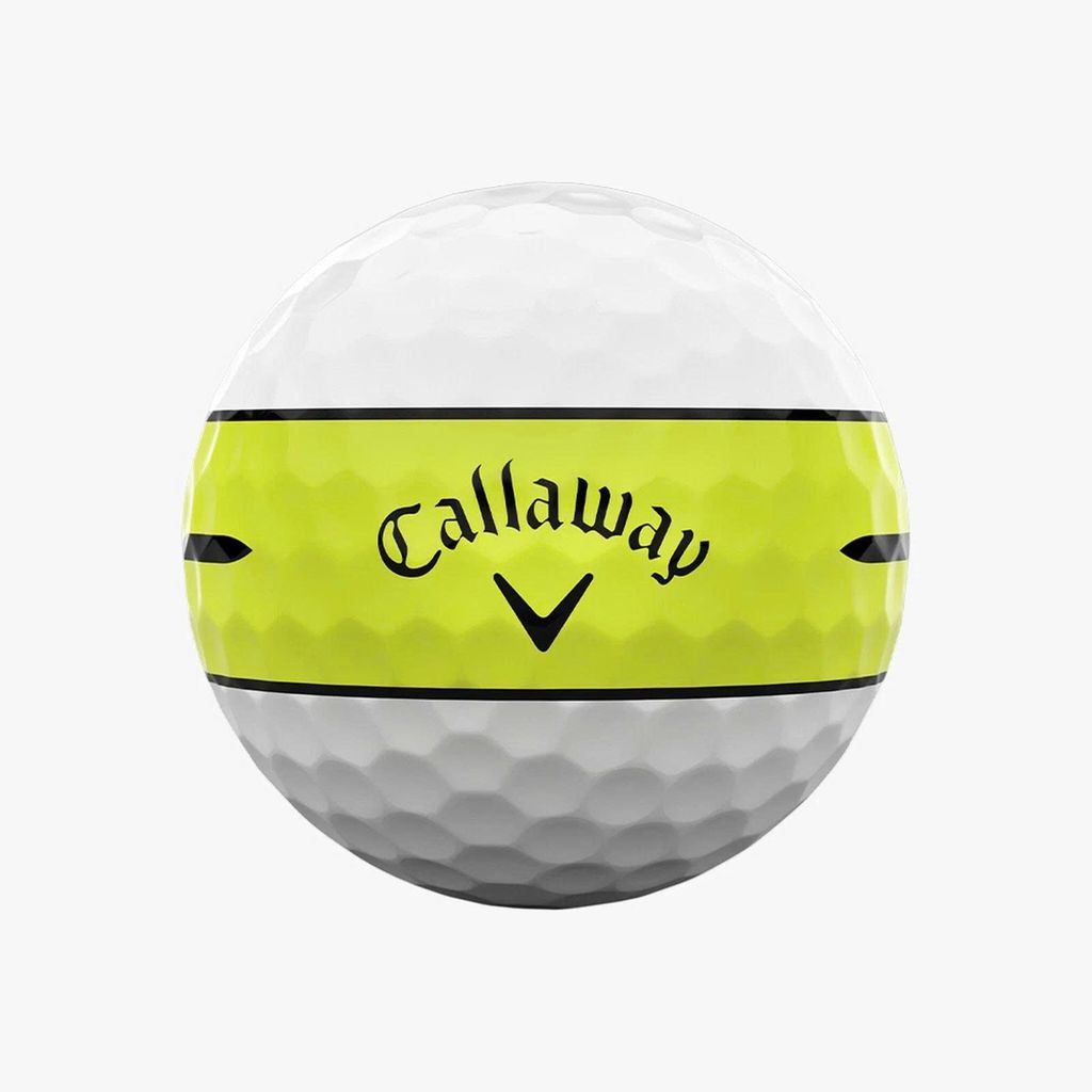 Hộp 12 bóng golf CHROME TOUR 360 YELLOW STRIPE 2026 | Callaway