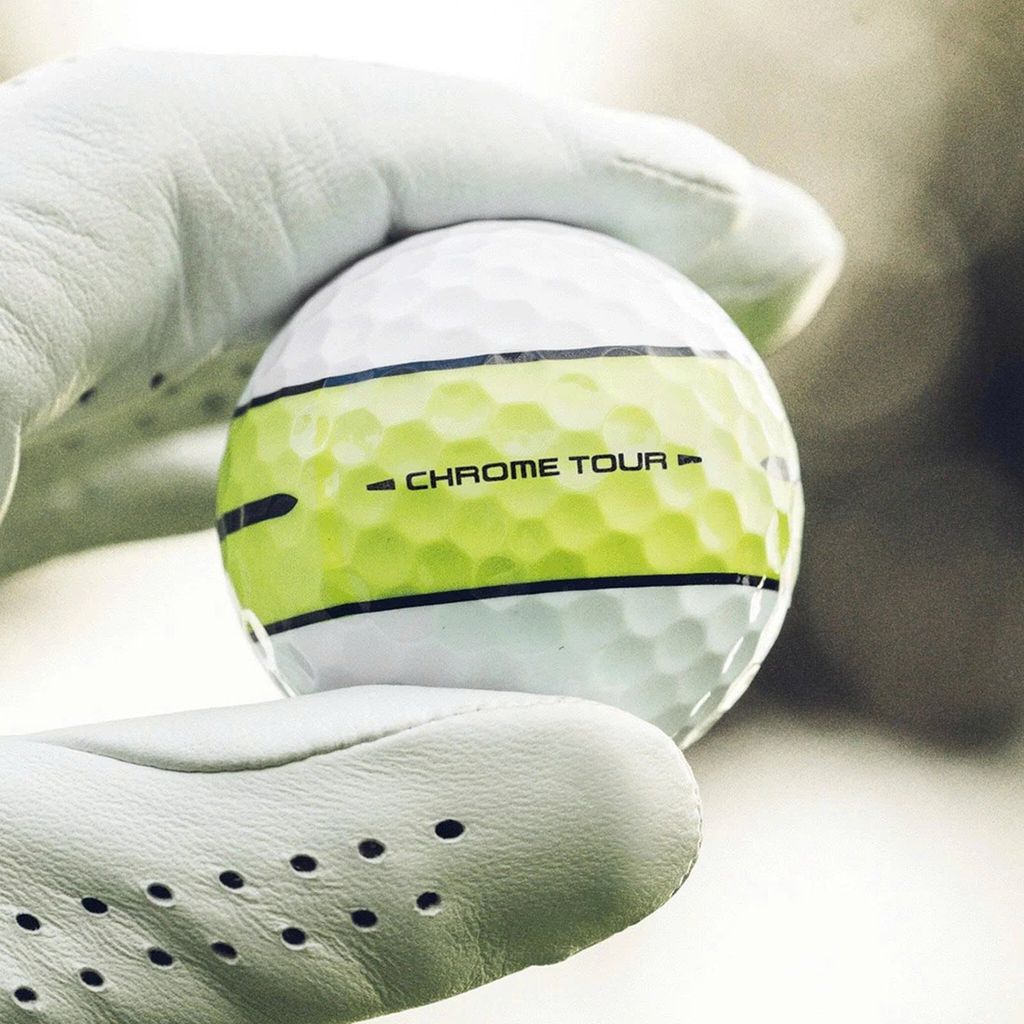 Hộp 12 bóng golf CHROME TOUR 360 YELLOW STRIPE 2026 | Callaway