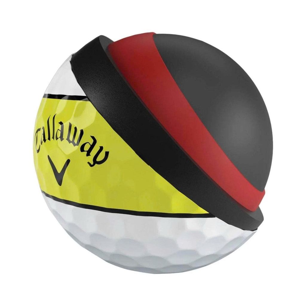 Hộp 12 bóng golf CHROME TOUR X 360 YELLOW STRIPE 2026 | Callaway