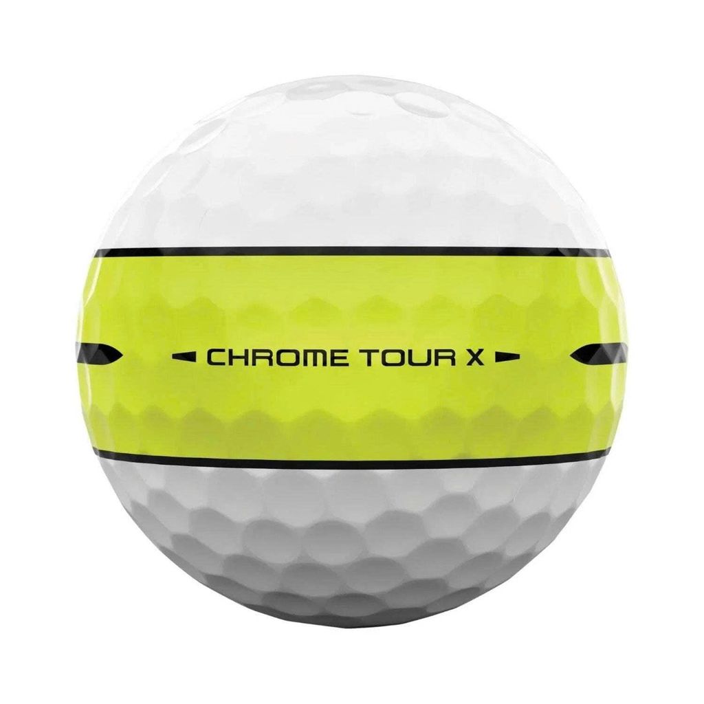 Hộp 12 bóng golf CHROME TOUR X 360 YELLOW STRIPE 2026 | Callaway
