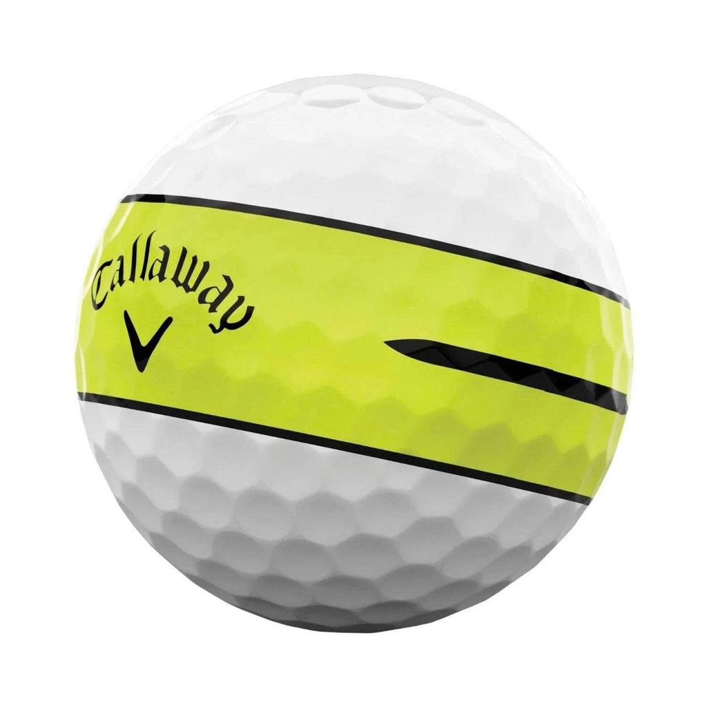 Hộp 12 bóng golf CHROME TOUR X 360 YELLOW STRIPE 2026 | Callaway