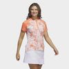 Áo golf nữ tay ngắn Women's Floral Golf Polo Shirt Coral Fusion IB4532