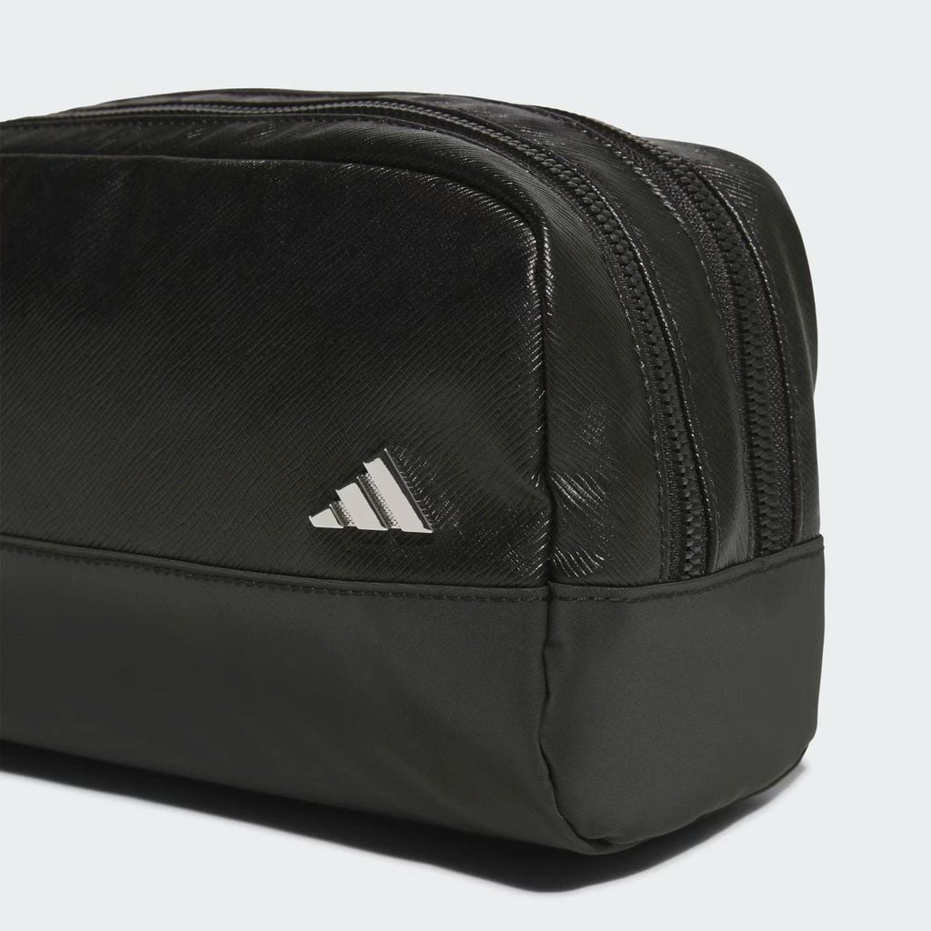 Túi golf cầm tay POUCH DA PU UNISEX KHÓA KÉO KÉP Black JZ4378 | Adidas