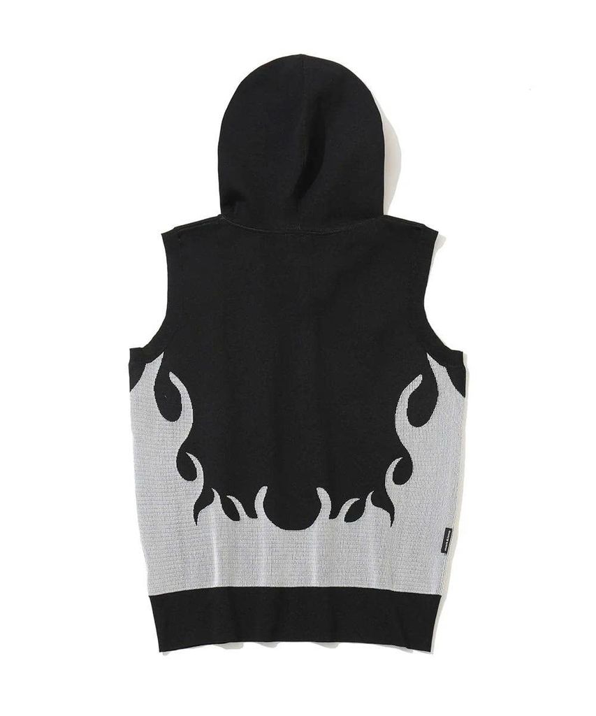 Áo khoác nữ Duel Hooded Knit Mesh Vest MLW-6A-AB32 ( Black ) | MARK &