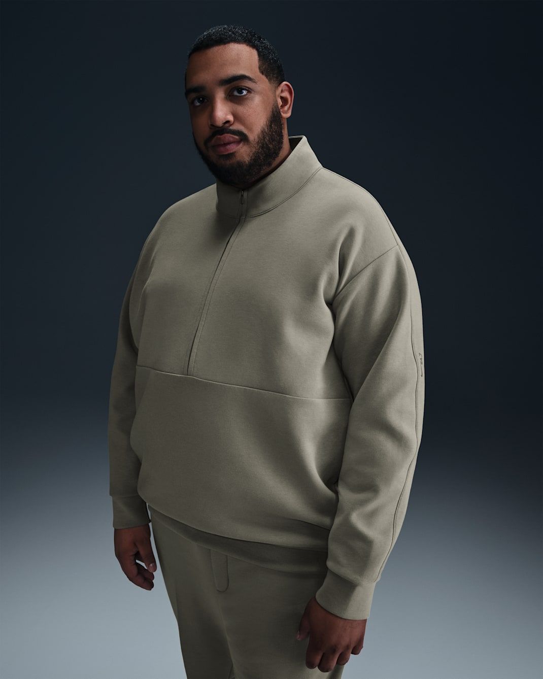 Nike - Áo nỉ tay dài thể thao Nam 24.7 ImpossiblySoft Men's Dri-FIT 1/2-Zip Top