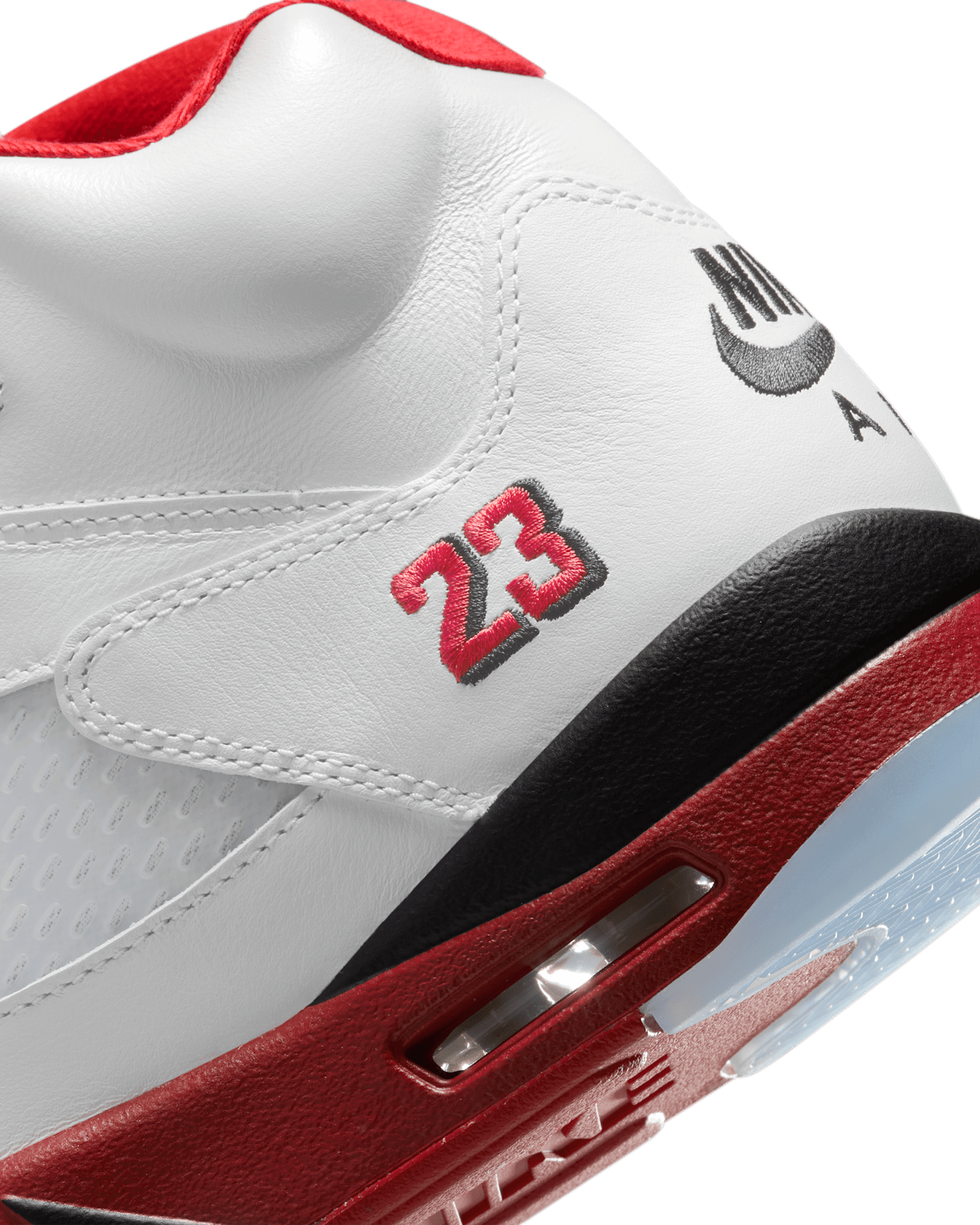 Nike - Giày thời trang thể thao Nam Air Jordan 5 Fire Red 'Black Tongue'