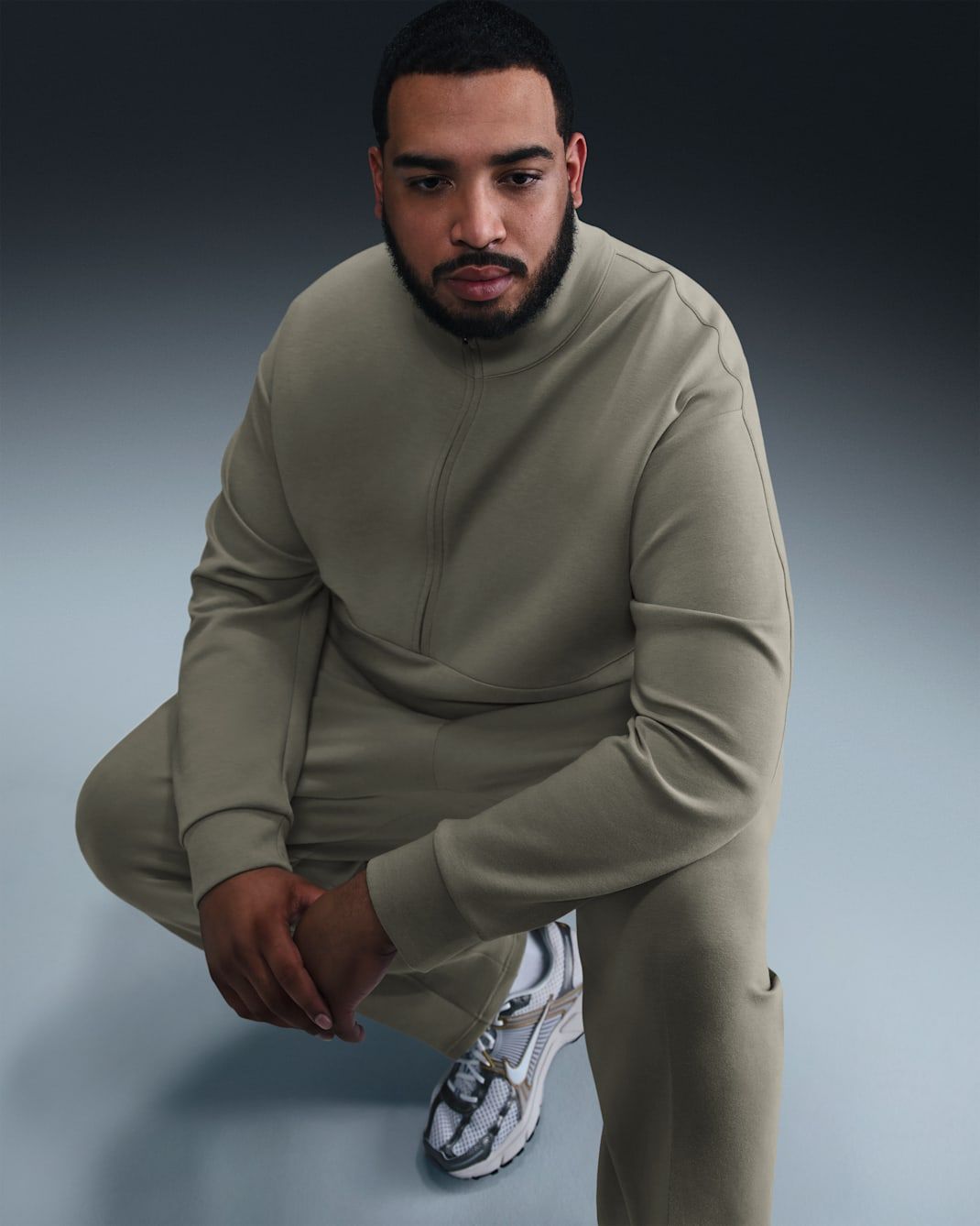 Nike - Áo nỉ tay dài thể thao Nam 24.7 ImpossiblySoft Men's Dri-FIT 1/2-Zip Top