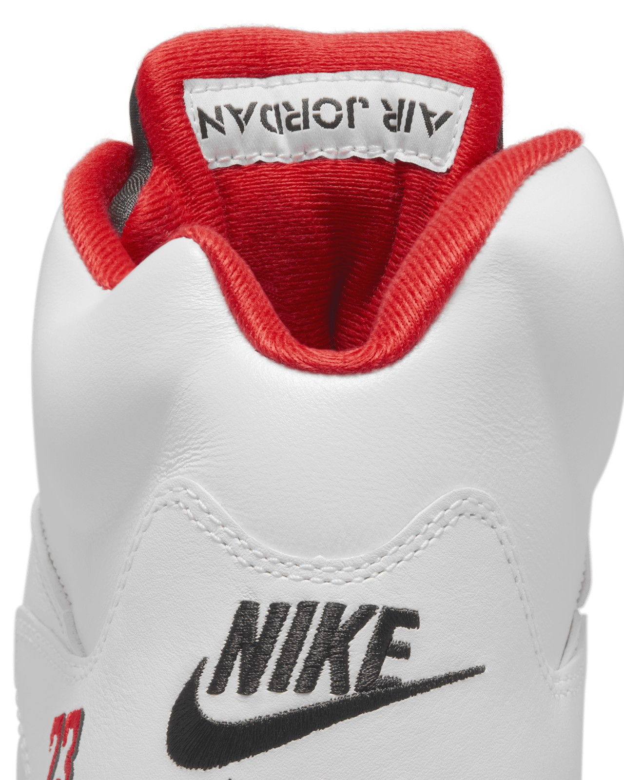 Nike - Giày thời trang thể thao Nam Air Jordan 5 Fire Red 'Black Tongue'