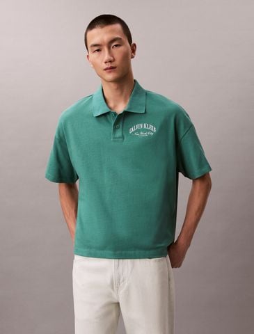 Calvin Klein - Áo Thun Có Cổ Nam 90s Fit Heavy Jersey Box Polo