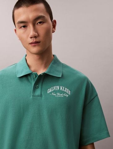 Calvin Klein - Áo Thun Có Cổ Nam 90s Fit Heavy Jersey Box Polo