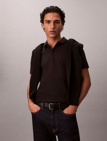 Calvin Klein - Áo Thun Có Cổ Nam SS Cooling Pique Ottoman Collar