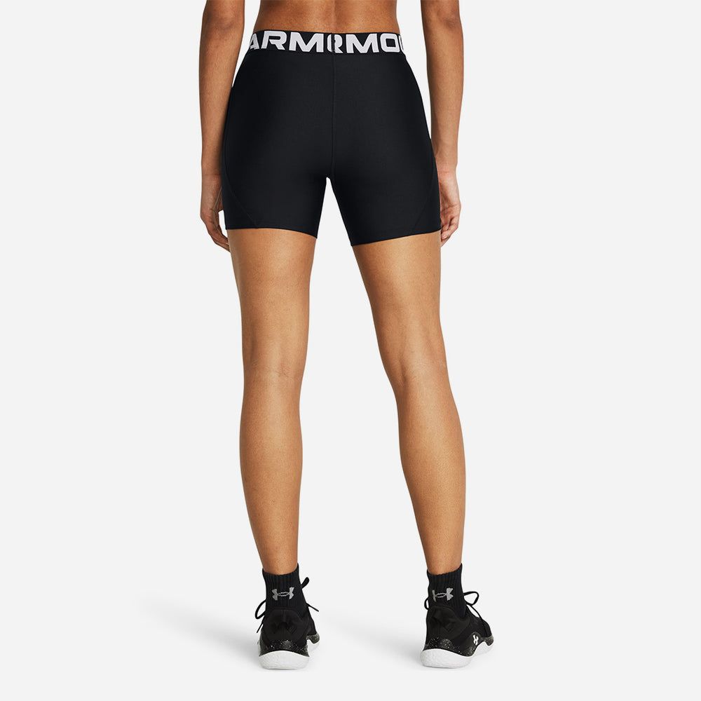 Under Armour - Quần ngắn ống bó thể thao nữ Highrise Authentics Middy Training