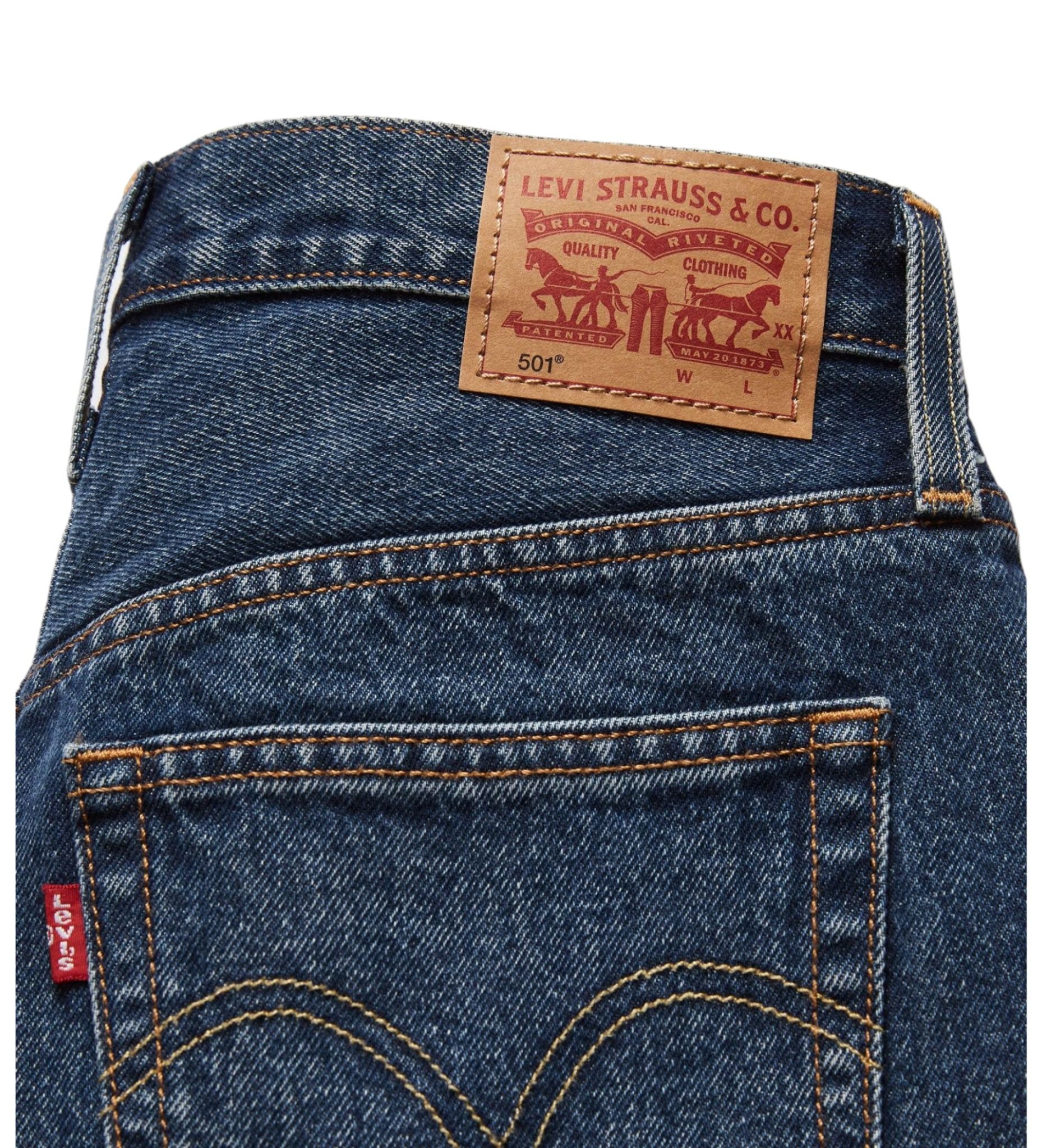 Levi's - Quần jeans ngắn nữ Women's 501 Mid Thigh Short