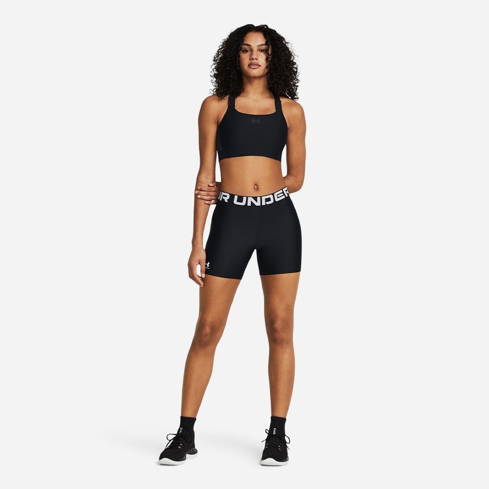 Under Armour - Quần ngắn ống bó thể thao nữ Highrise Authentics Middy Training