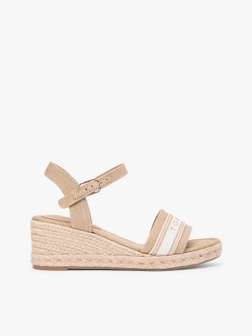 Tommy Hilfiger - Giày Thời Trang Nữ Canvas Denim Wedge Espadrilles