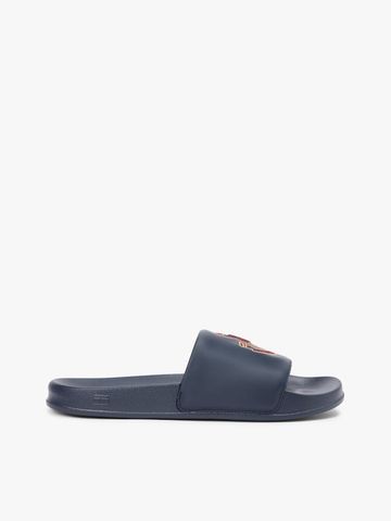 Tommy Hilfiger - Dép Quai Ngang Nam Crest Appliqué Pool Slides