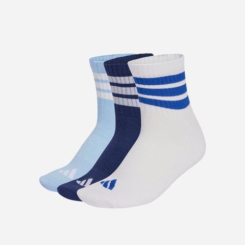 Adidas - Vớ Unisex Mid Training Socks 3-Stripes Essentials Crew Mid 3 Pairs