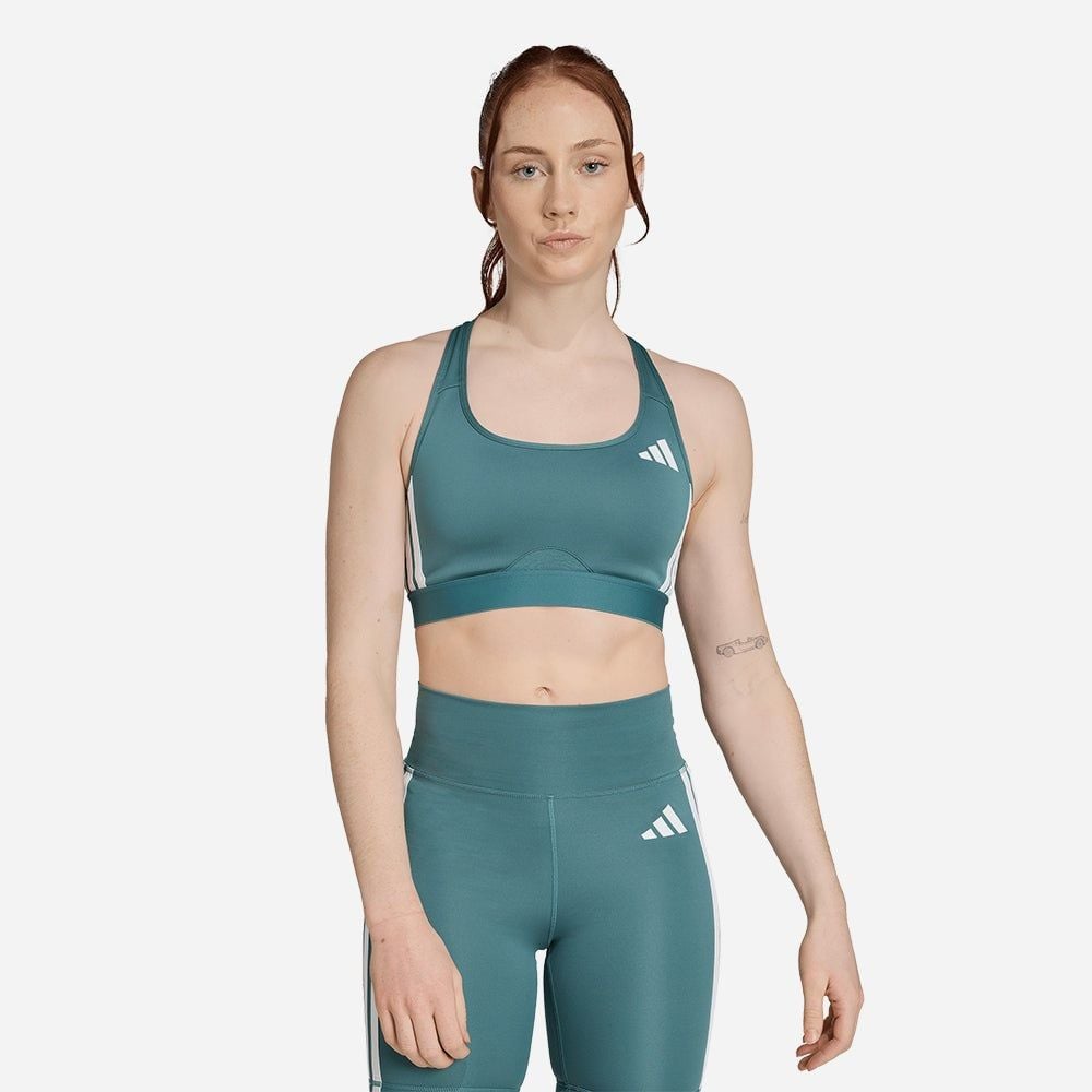 adidas - Áo ngực thể thao Nữ Women's Adidas Powerreact Train Medium-Support 3-Stripes Sport Bra