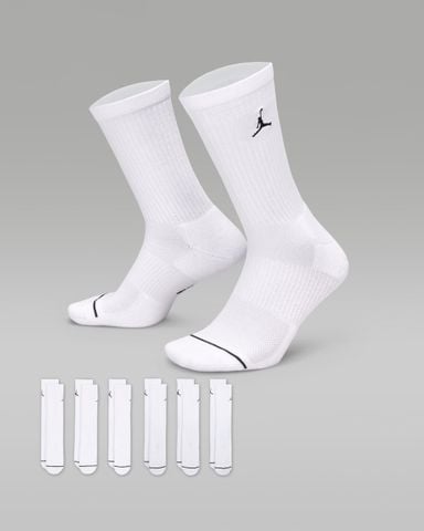 Nike - Vớ Nam Nữ Jordan Everyday Cushioned Crew Socks (6 Pairs)
