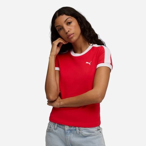 Puma - Áo Thun Tay Ngắn Nữ T7 Slim Tee For All Time