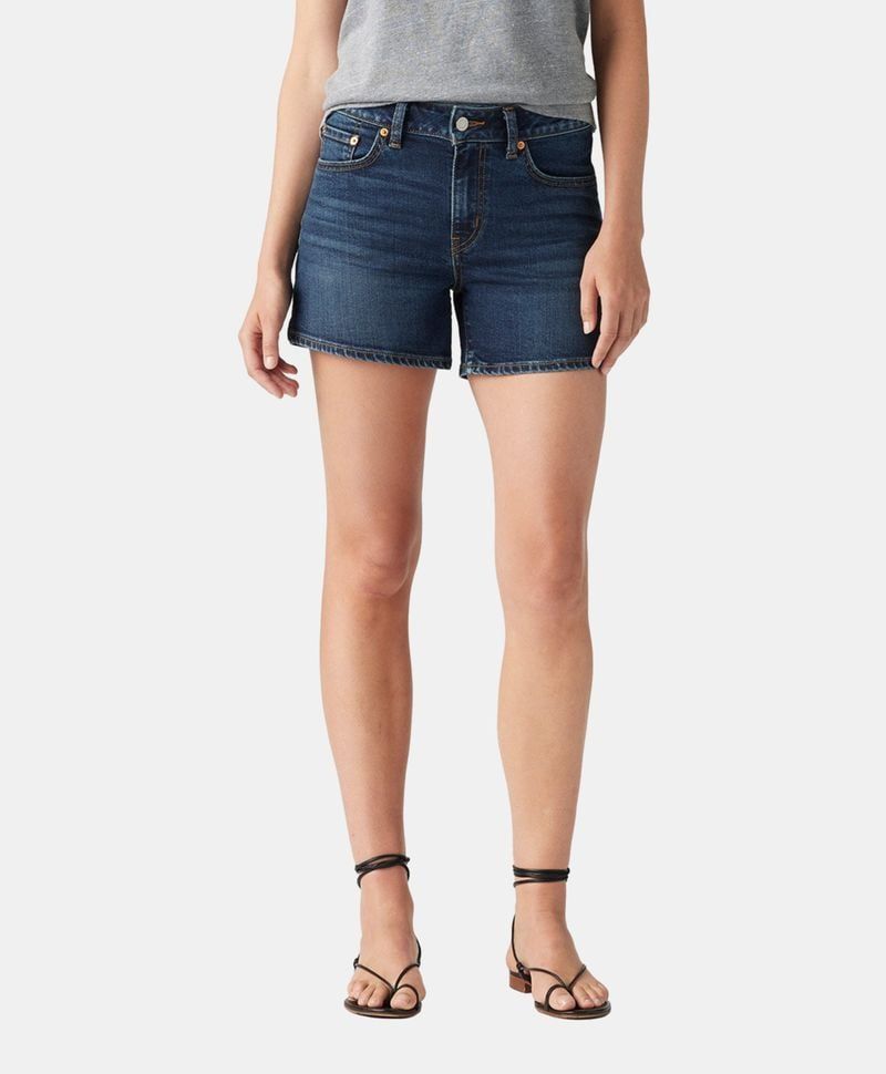 Levi's - Quần jeans ngắn nữ A-line Women's Shorts - Dark Wash