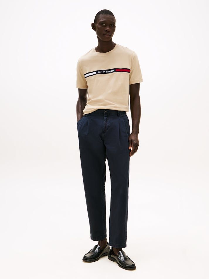 Tommy Hilfiger - Áo thun tay ngắn nam Crew Neck Logo Panel T-Shirt