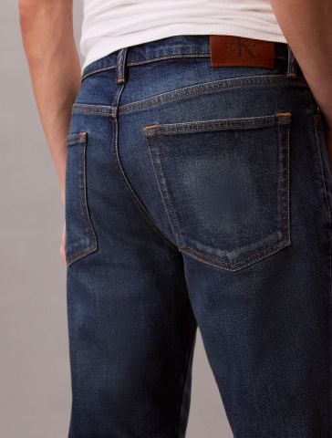 Calvin Klein - Quần Jean Dài Nam Slim Cristo Blue Italian Jean