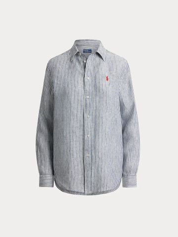 Ralph Lauren - Áo Sơ Mi Nữ Classic Fit Striped Linen Shirt
